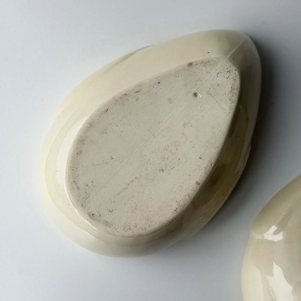 Vintage‎ Duck Tureen Covered Dish Cream Farmhouse Ceramic Cottagecore Country